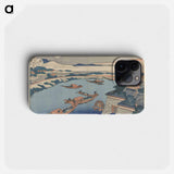 Moonlight on the Yodo River - 葛飾 北斎 Phone Case.