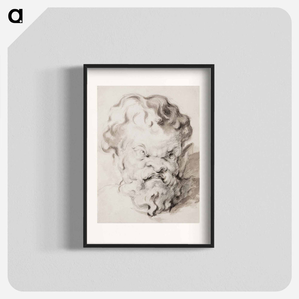 Head of Silenus - Paul Cezanne Poster.