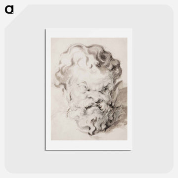 Head of Silenus - ポール セザンヌ Postcard.