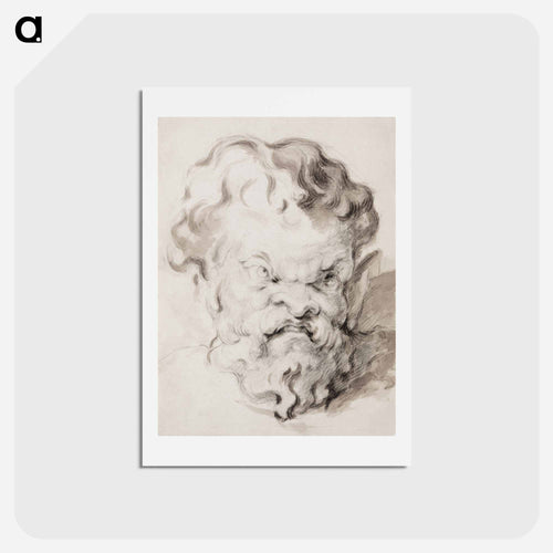 Head of Silenus - Paul Cézanne Postcard.