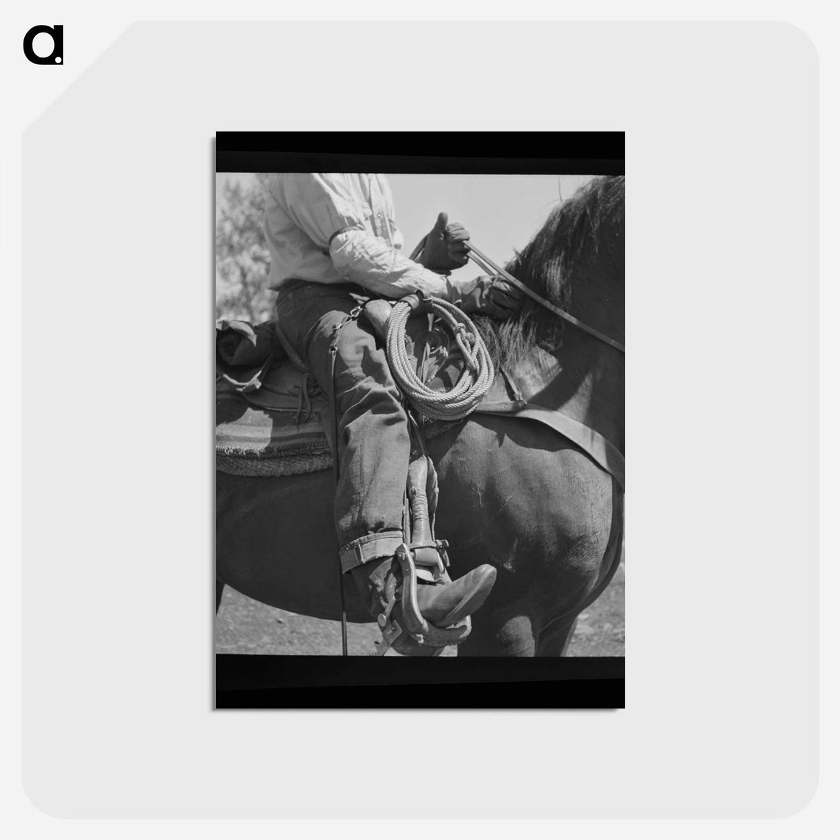 アートポストカード-Cowboy of Ola, Idaho
 - ラッセル リー Postcard.