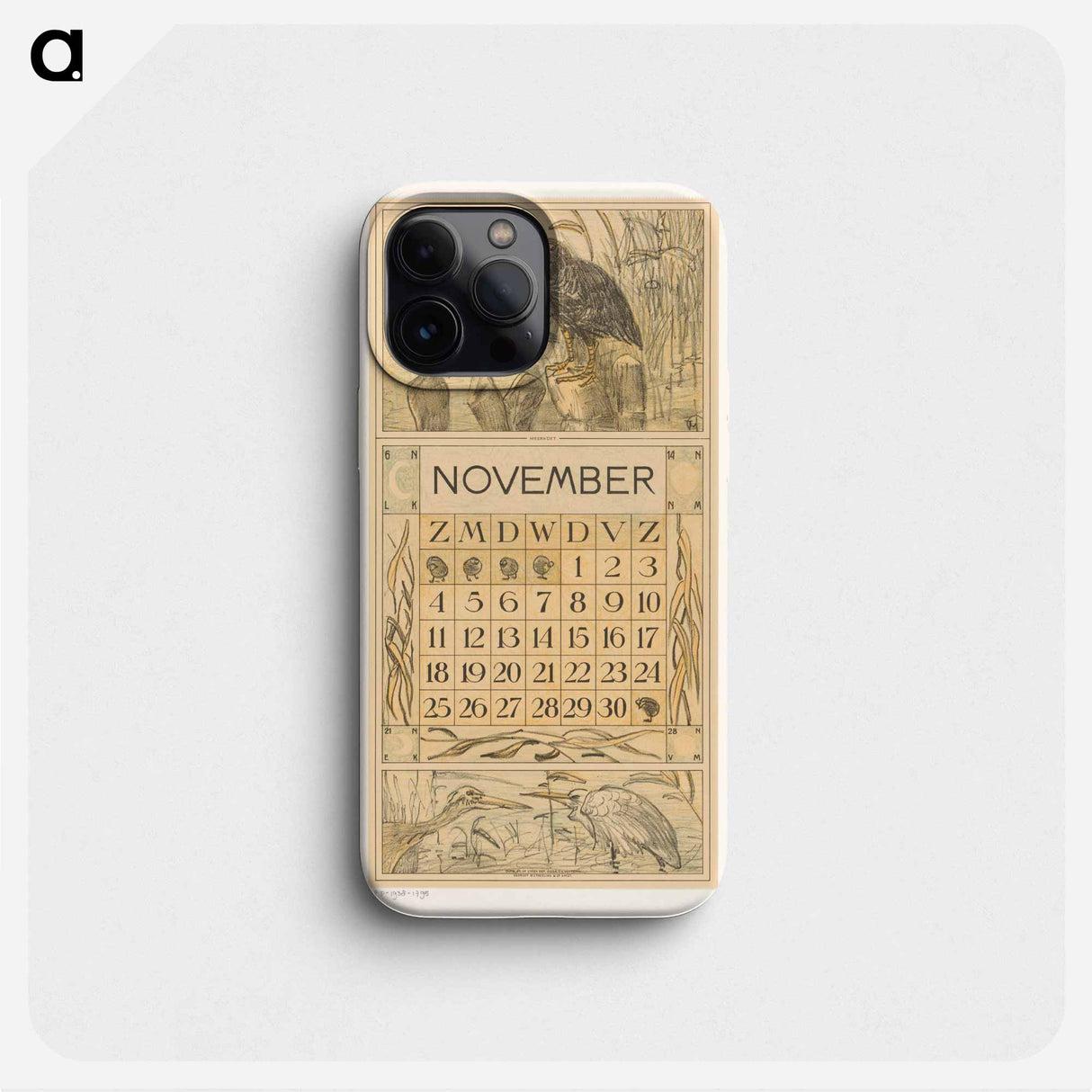 Calendar November with a little something for the night - Theo van Hoytema Phone Case.