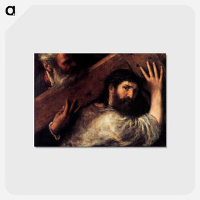アートポストカード-Christ Carrying the Cross - ティツィアーノ ヴェチェッリオ Postcard.