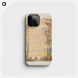 Songs of Innocence and of Experience: The School Boy - ウィリアム ブレイク Phone Case.