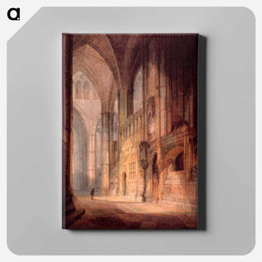 アートパネル-St. Erasmus in Bishop Islips Chapel, Westminster Abbey - ウィリアム ターナー Canvas.