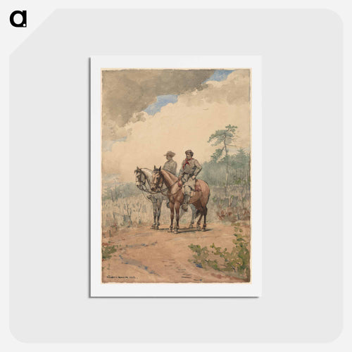 Two Scouts - ウィンスロー ホーマー Postcard.
