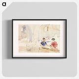 Interior from Spain (Tobacco Factory in Seville) - アルバート エーデルフェルト Poster.