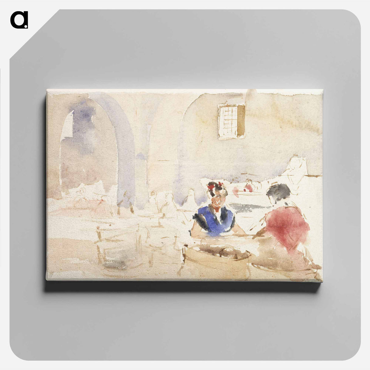 Interior from Spain (Tobacco Factory in Seville) - アルバート エーデルフェルト Canvas.