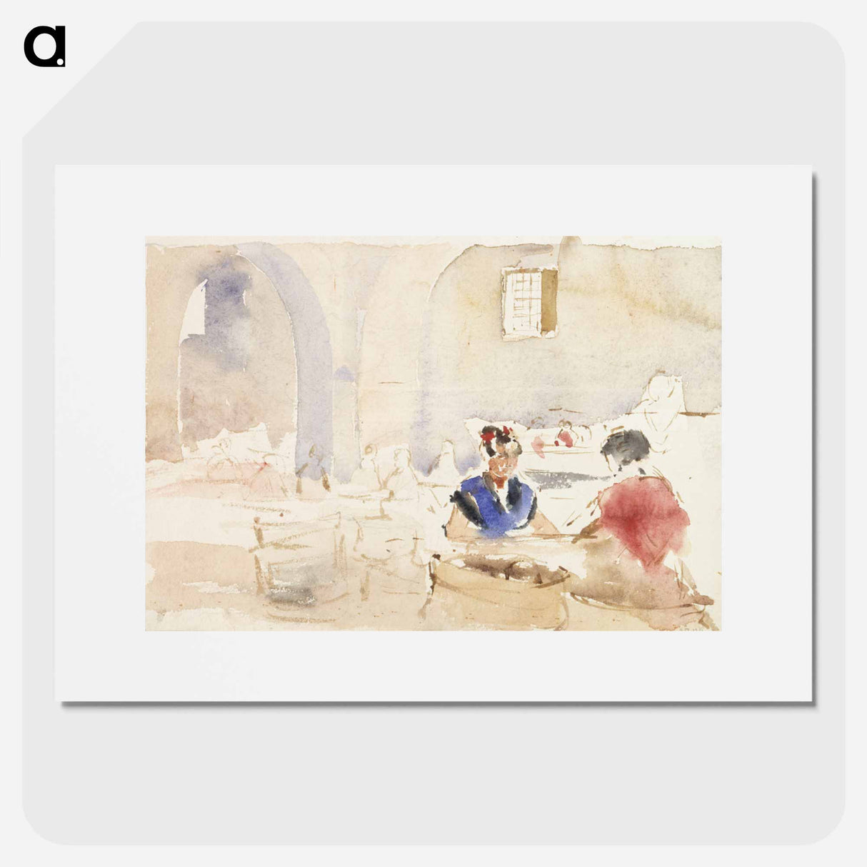 Interior from Spain (Tobacco Factory in Seville) - アルバート エーデルフェルト Poster.