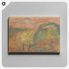 アートパネル-Hilly landscape - アーノルド ピーター ワイズ クビンチャン Canvas.