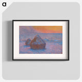 Stacks of Wheat - Claude Monet Poster.