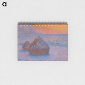 アートメモ帳-Stacks of Wheat - クロード モネ Memo.