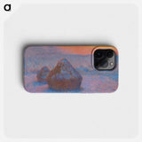 Stacks of Wheat - Claude Monet Phone Case.