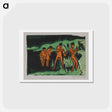 アートポストカード-Bathers Tossing Reeds - エルンスト ルートヴィヒ キルヒナー Postcard.