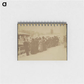 アートメモ帳-Groupe à l'Embarcadère des "Bateaux-mouche"
 - ウジェーヌ アジェ Memo.