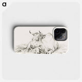 Lying cow - ジャン ベルナール Phone Case.
