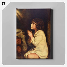 アートパネル-The Infant Samuel at Prayer - ジョシュア レノルズ Canvas.