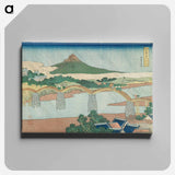 アートパネル-The Kintai Bridge in Suō Province - 葛飾 北斎 Canvas.