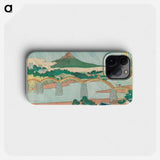 The Kintai Bridge in Suō Province - Katsushika Hokusai Phone Case.