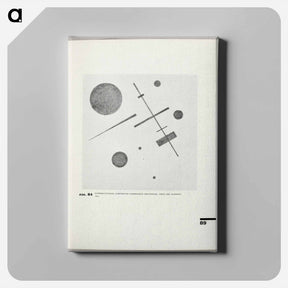 アートパネル-Suprematistic composition (Combined feeling: Circle and square) - カジミール マレーヴィチ Canvas.