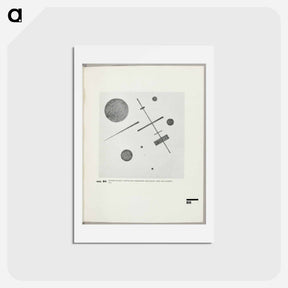 アートポストカード-Suprematistic composition (Combined feeling: Circle and square) - カジミール マレーヴィチ Postcard.