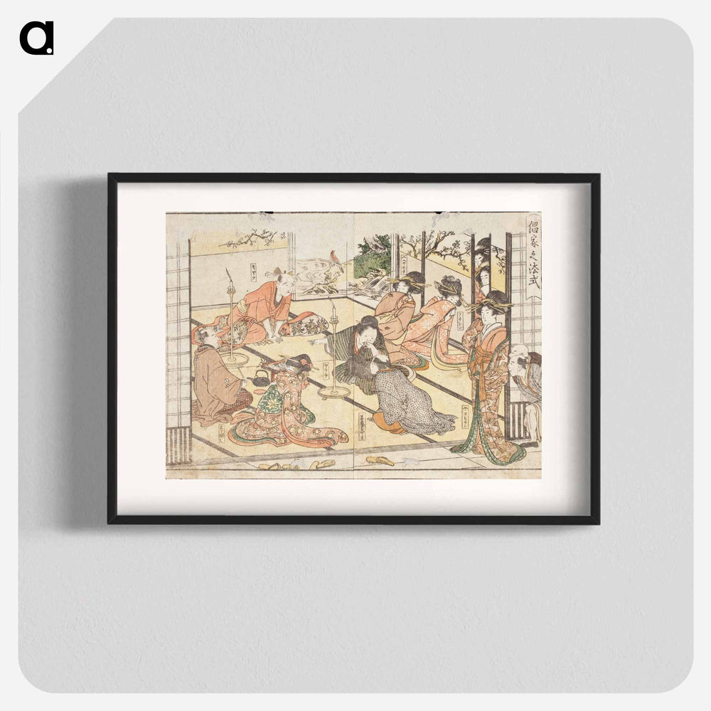 Rules of Conduct in the Pleasure Quarters - 喜多川 歌麿 Poster.