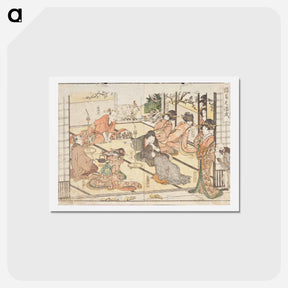 アートポストカード-Rules of Conduct in the Pleasure Quarters - 喜多川 歌麿 Postcard.