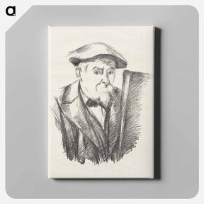 アートパネル-Self-Portrait - ポール セザンヌ Canvas.