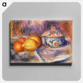 アートパネル-Fruit and Bonbonnière - ピエール オーギュスト ルノワール Canvas.