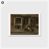アートポストカード-A Street Scene - トーマス エイキンズ Postcard.