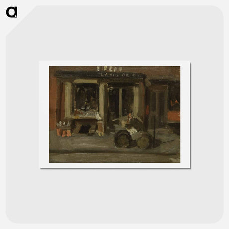 アートポストカード-A Street Scene - トーマス エイキンズ Postcard.