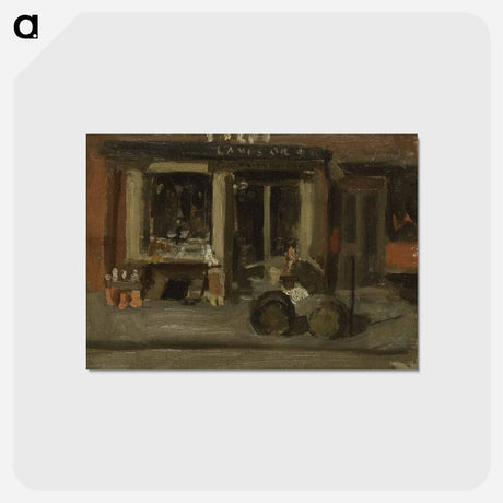 アートポストカード-A Street Scene - トーマス エイキンズ Postcard.