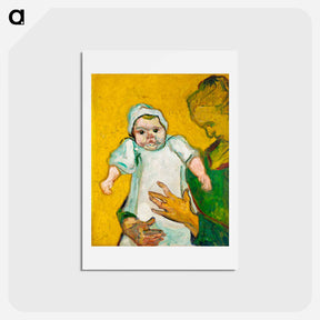 アートポストカード-Madame Roulin and Her Baby - フィンセント ファン ゴッホ Postcard.