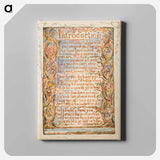 アートパネル-Songs of Innocence: Introduction - ウィリアム ブレイク Canvas.