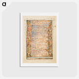 アートポストカード-Songs of Innocence: Introduction - ウィリアム ブレイク Postcard.