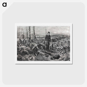 アートポストカード-Army of the Potomac–Sleeping on Their Arms - ウィンスロー ホーマー Postcard.