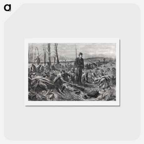 アートポストカード-Army of the Potomac–Sleeping on Their Arms - ウィンスロー ホーマー Postcard.