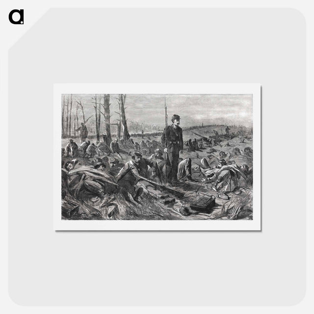 アートポストカード-Army of the Potomac–Sleeping on Their Arms - ウィンスロー ホーマー Postcard.