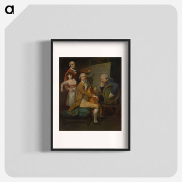 Self-Portrait with His Daughter Maria Theresa, James Cervetto, and Giacobbe Cervetto
 - イェール大学アートギャラリー Poster.