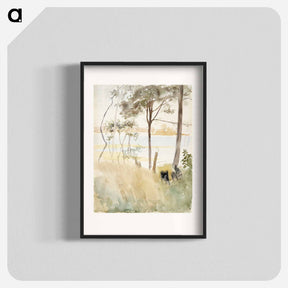 アートポスター-Seashore at haikko in autumn - アルバート エーデルフェルト Poster.