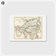 アートポストカード-Beeton's Dictionary of Geography - アンティーク地図 Postcard.