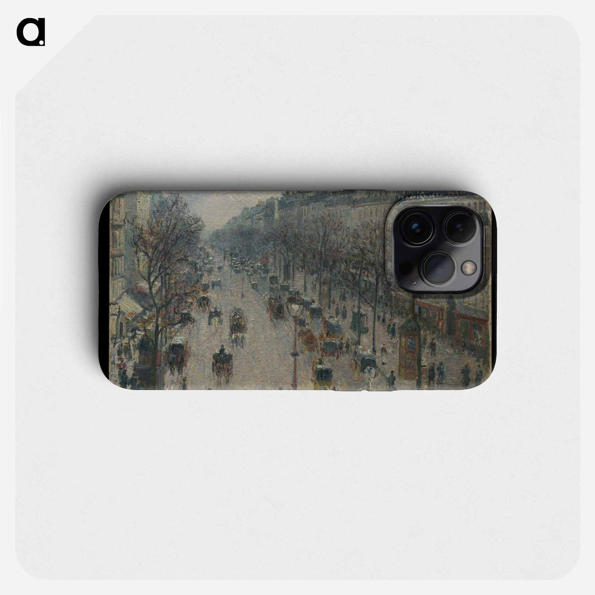 The Boulevard Montmartre on a Winter Morning - カミーユ ピサロ Phone Case.