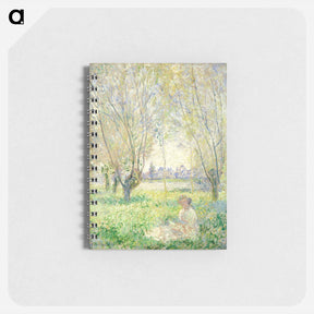 アートメモ帳-Woman Seated under the Willows - クロード モネ Memo.