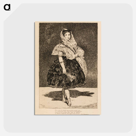 アートポストカード-Lola de Valence - エドゥアール マネ Postcard.