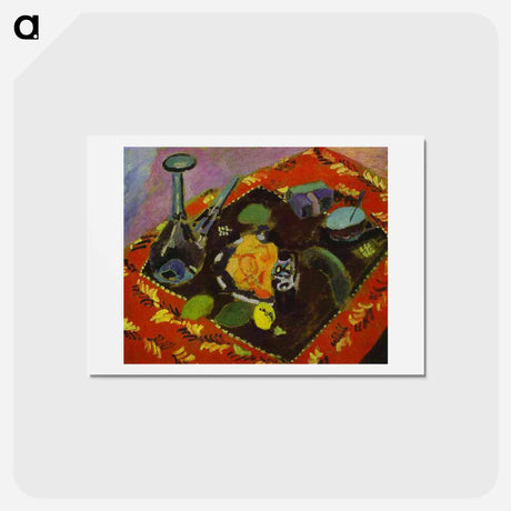 アートポストカード-Dishes and Fruit - アンリ マティス Postcard.
