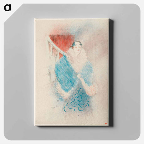 アートパネル-Elsa, Dite la Viennoise - アンリ ド トゥールーズ ロートレック Canvas.
