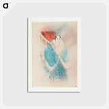 アートポストカード-Elsa, Dite la Viennoise - アンリ ド トゥールーズ ロートレック Postcard.