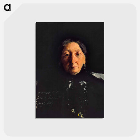 アートポストカード-Mme. François Buloz (Christine Blaze) by John Singer Sargent - ジョン シンガー サージェント Postcard.