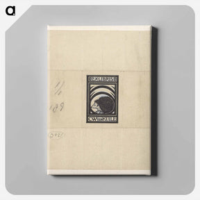 アートパネル-Ontwerp voor ex libris van C.W. ter Kuile by Julie de Graag - ユリー デ フラーハ Canvas.