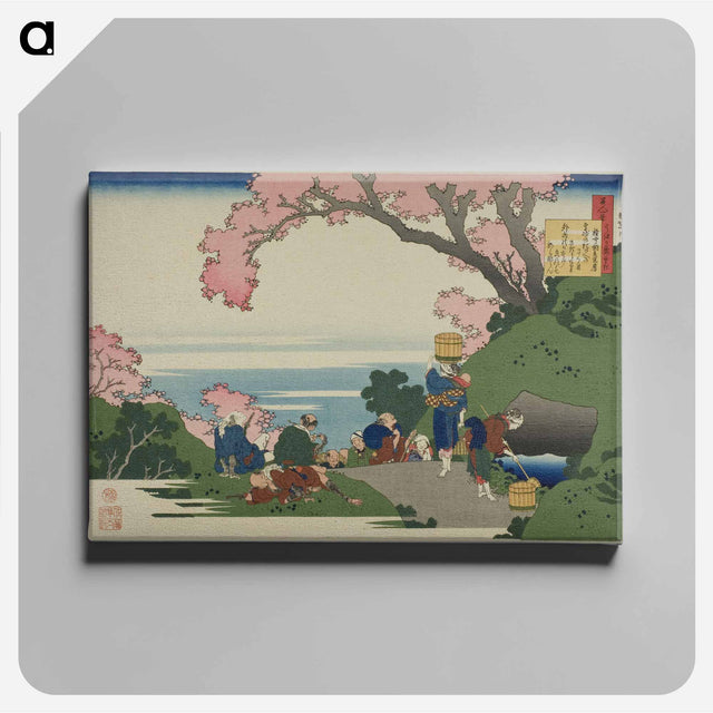 アートパネル-Hokusai's Poem - 葛飾 北斎 Canvas.